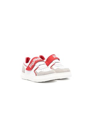 sneakers in pelle bianco DSQUARED KIDS | 7768201